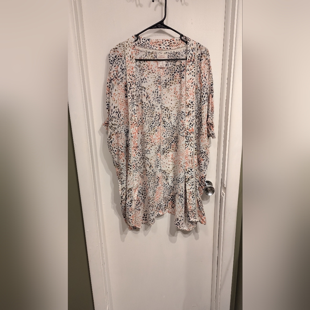 Ariat Multicolor Animal Print Blouse M-L